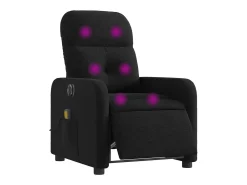 Poltrona| Poltrona reclinável de massagens elétrica tecido SHL107313 Preto