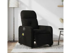Poltrona| Poltrona reclinável de massagens elétrica tecido SHL107313 Preto