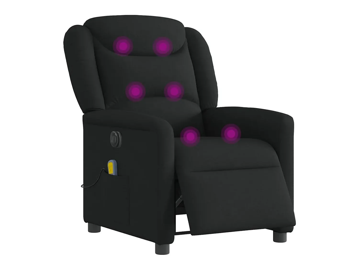 Poltrona reclinável de massagens elétrica tecido SHL61710^ Poltrona