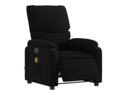 Sale Poltrona reclinável de massagens elétrica tecido SHL534106 Preto