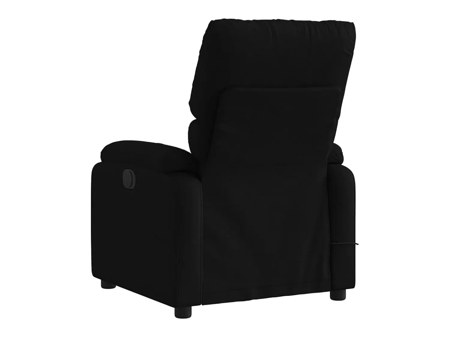 Sale Poltrona reclinável de massagens elétrica tecido SHL534106 Preto