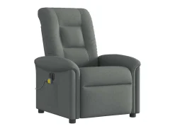 Poltrona| Poltrona reclinável de massagens elétrica tecido cinza-escuro SHL855675 Cinza antracite