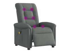 Poltrona| Poltrona reclinável de massagens elétrica tecido cinza-escuro SHL855675 Cinza antracite