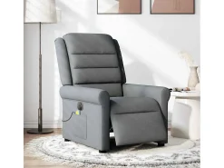 Poltrona* Poltrona reclinável de massagens elétrica tecido cinza-escuro SHL944028 Cinza antracite
