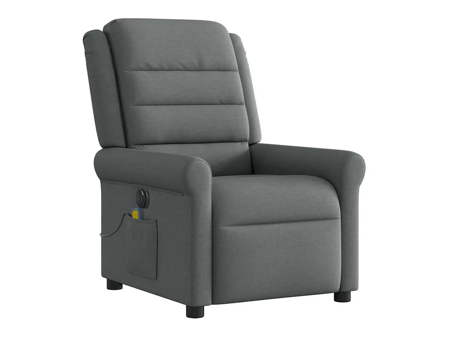 Poltrona* Poltrona reclinável de massagens elétrica tecido cinza-escuro SHL944028 Cinza antracite