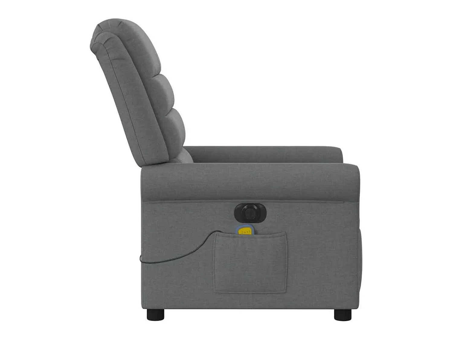 Poltrona* Poltrona reclinável de massagens elétrica tecido cinza-escuro SHL944028 Cinza antracite