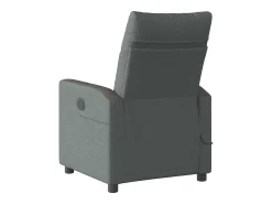 Poltrona reclinável de massagens elétrica tecido cinza-escuro SHL552768^ Poltrona