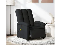 Online Poltrona reclinável de massagens elétrica tecido SHL826060 Preto