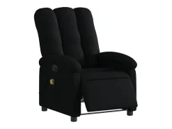 Online Poltrona reclinável de massagens elétrica tecido SHL826060 Preto