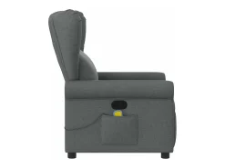 Poltrona| Poltrona reclinável de massagem em tecido cinza escuro SHL203114 Cinza antracite