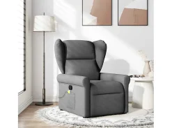 Poltrona| Poltrona reclinável de massagem em tecido cinza escuro SHL203114 Cinza antracite