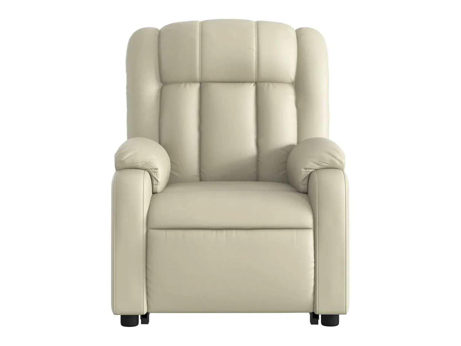 Best Poltrona reclinável de massagens couro artificial cor SHL72147 Creme