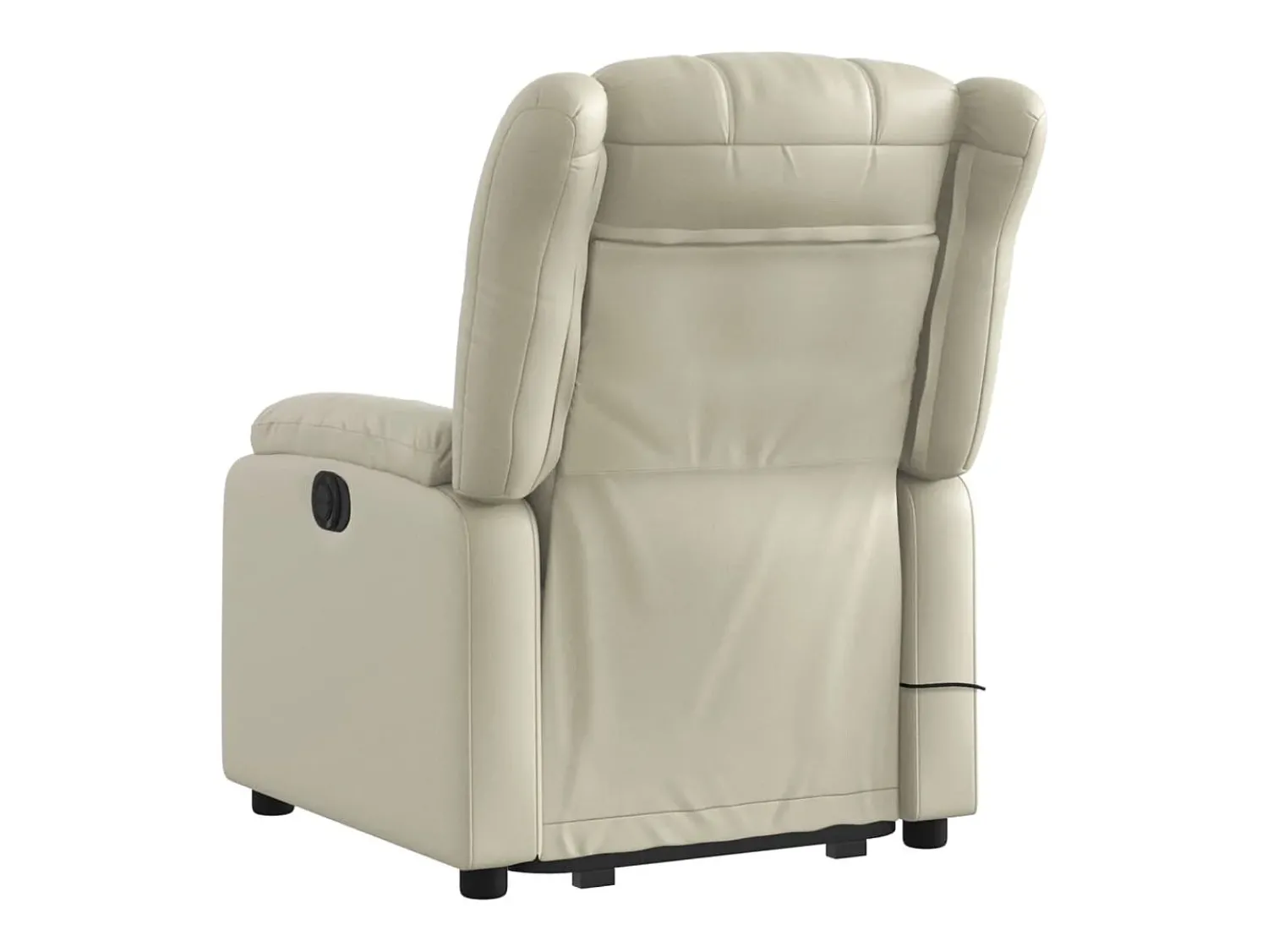 Best Poltrona reclinável de massagens couro artificial cor SHL72147 Creme