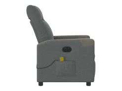 Poltrona* Poltrona reclinável de massagens elétrica tecido cinza-escuro SHL576713 Cinza antracite