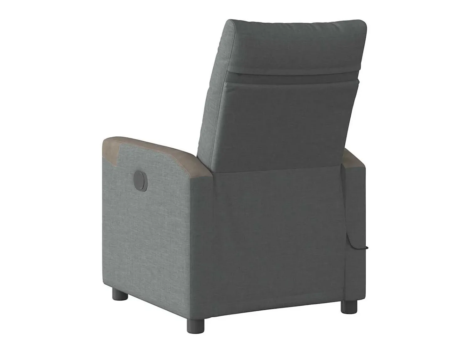 Poltrona* Poltrona reclinável de massagens elétrica tecido cinza-escuro SHL576713 Cinza antracite