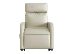 Poltrona reclinável de massagens couro artificial cor SHL695489^ Poltrona