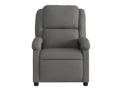 Outlet Poltrona reclinável de massagens elétrica tecido cinza-escuro SHL121715 Cinza antracite
