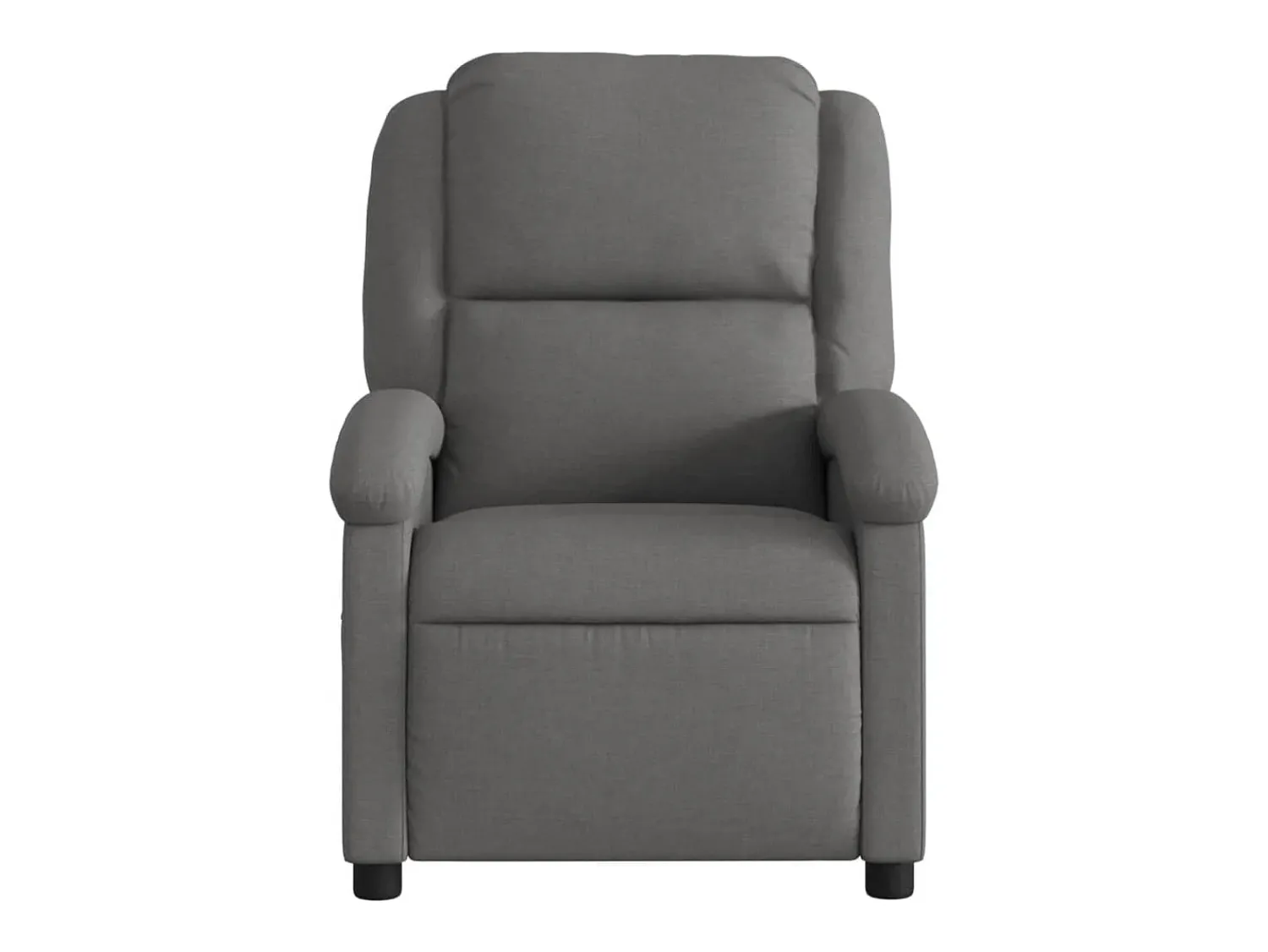 Outlet Poltrona reclinável de massagens elétrica tecido cinza-escuro SHL121715 Cinza antracite