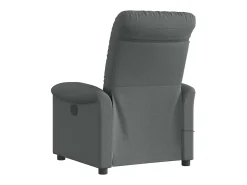 Poltrona reclinável de massagem em tecido cinza escuro SHL221787^ Poltrona