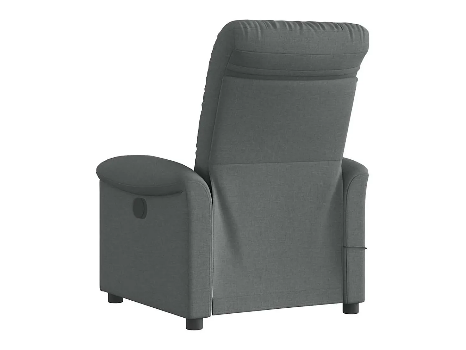Poltrona reclinável de massagem em tecido cinza escuro SHL221787^ Poltrona