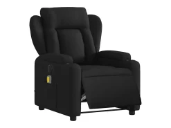 Sale Poltrona reclinável de massagens elétrica tecido SHL881351 Preto