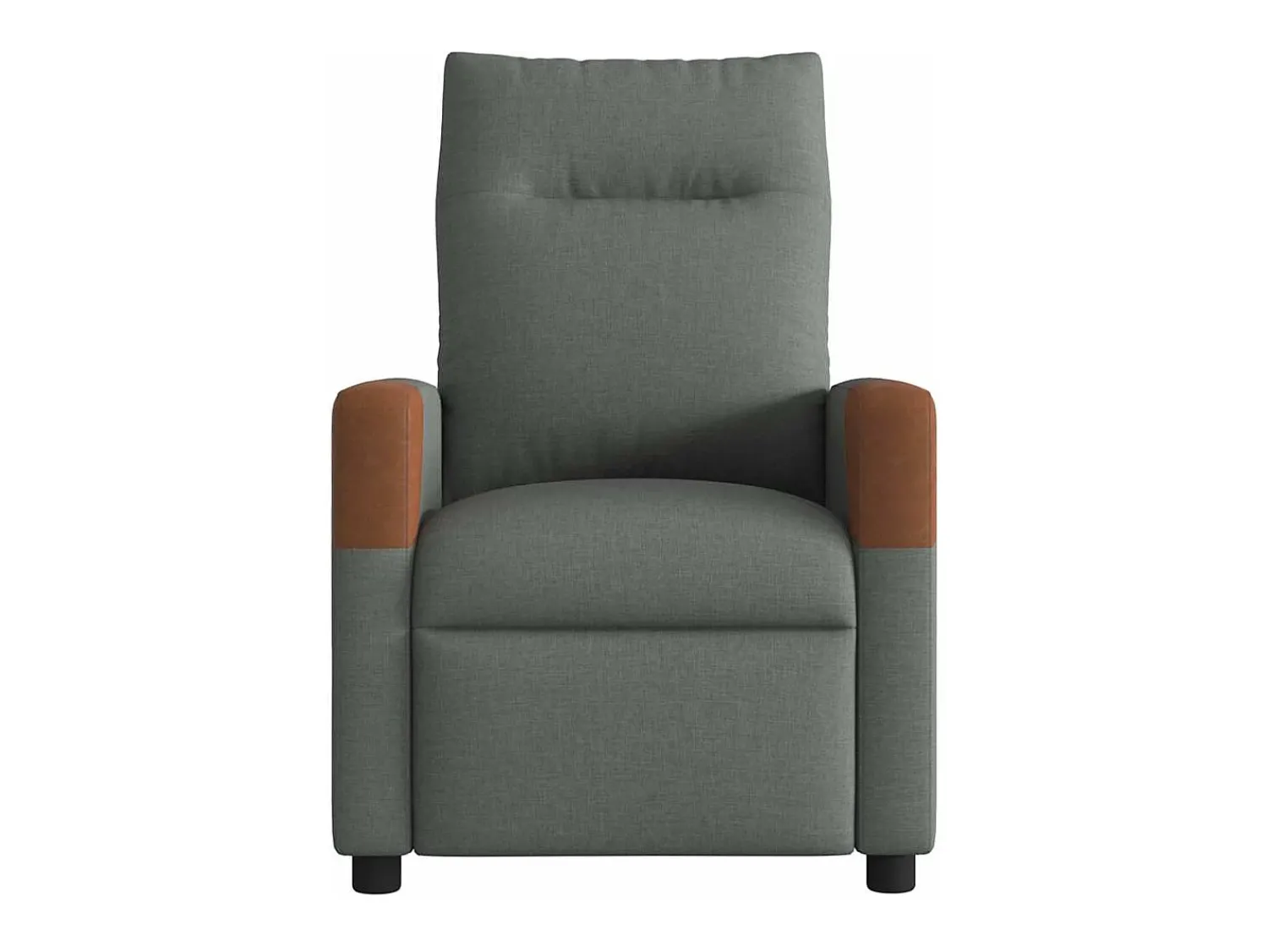 Poltrona reclinável de massagens elétrica tecido cinza-escuro SHL518767^ Poltrona