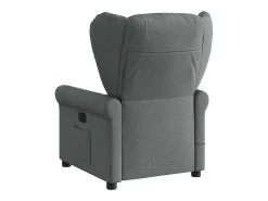 Poltrona| Poltrona reclinável de massagens elétrica tecido cinza-escuro SHL38963 Cinza antracite