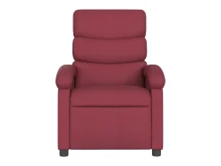 Poltrona* Poltrona reclinável de massagens elétrica tecido tinto SHL965713 Vermelho