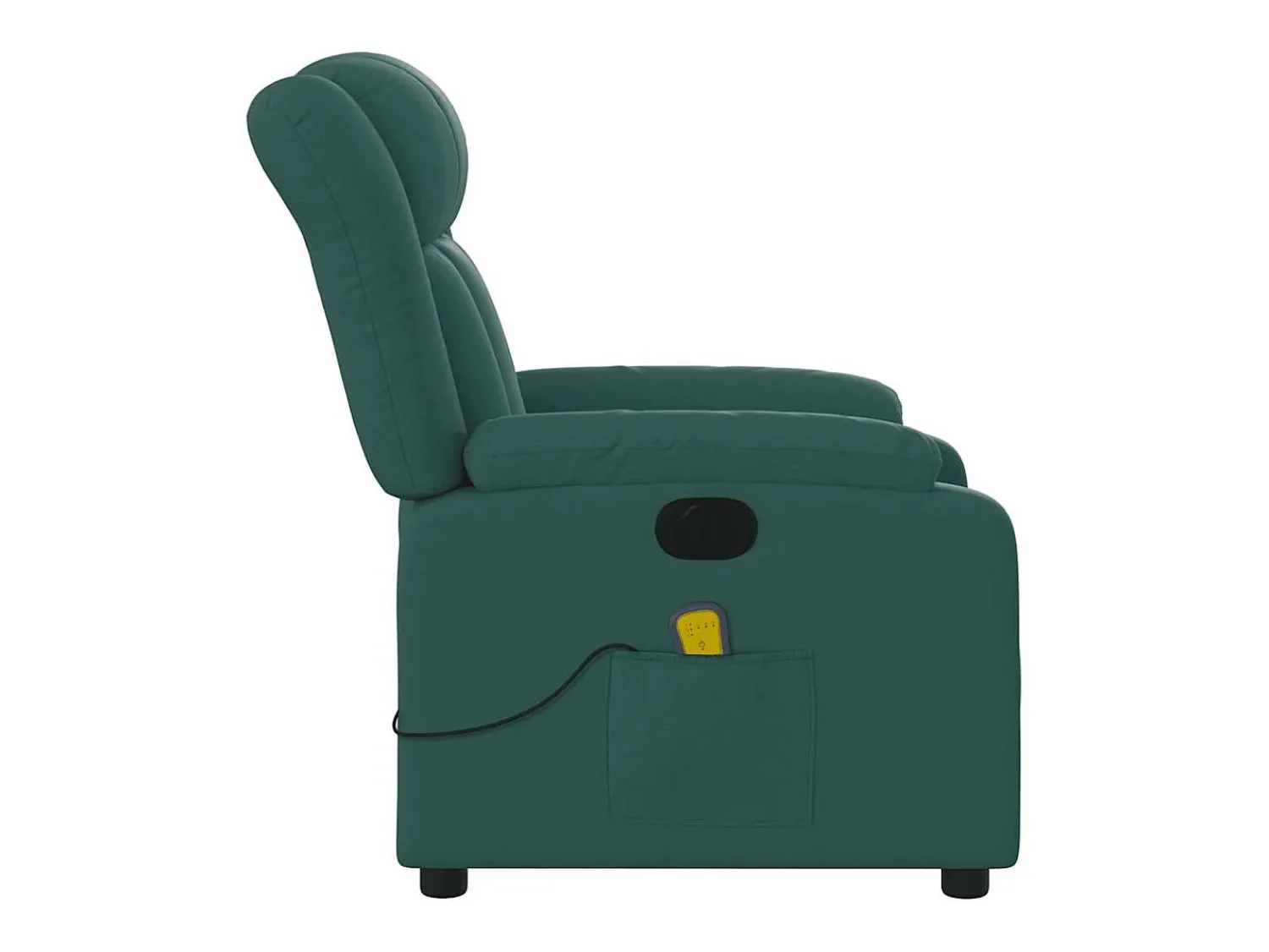 Poltrona| Poltrona reclinável de massagens elétrica tecido verde-escuro SHL935936 Verde pinho