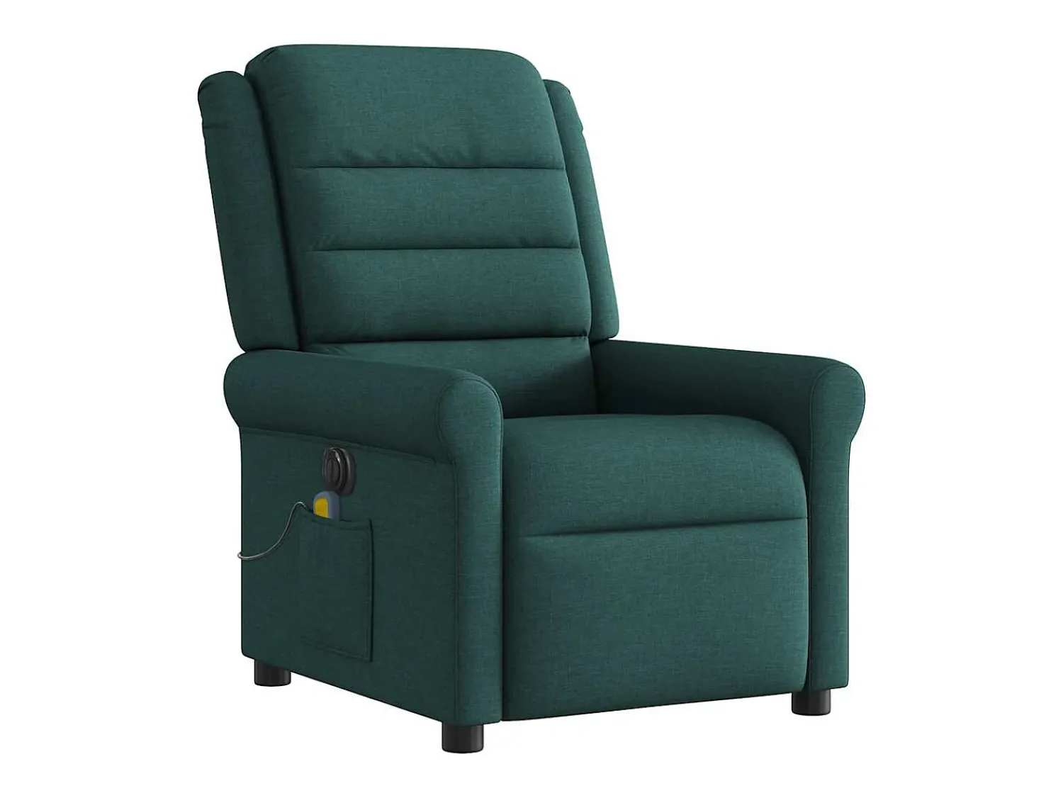 Poltrona* Poltrona reclinável de massagens elétrica tecido verde-escuro SHL370838 Verde pinho