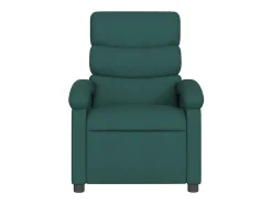 Poltrona reclinável de massagens elétrica tecido verde-escuro SHL953568^ Poltrona