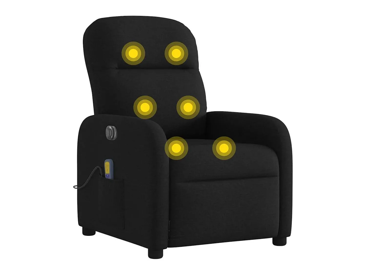 Poltrona reclinável de massagens elétrica tecido SHL995962^ Poltrona