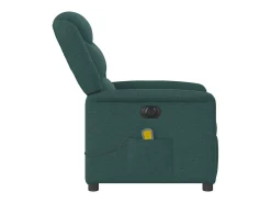 Poltrona* Poltrona reclinável de massagens elétrica tecido verde-escuro SHL382449 Verde pinho