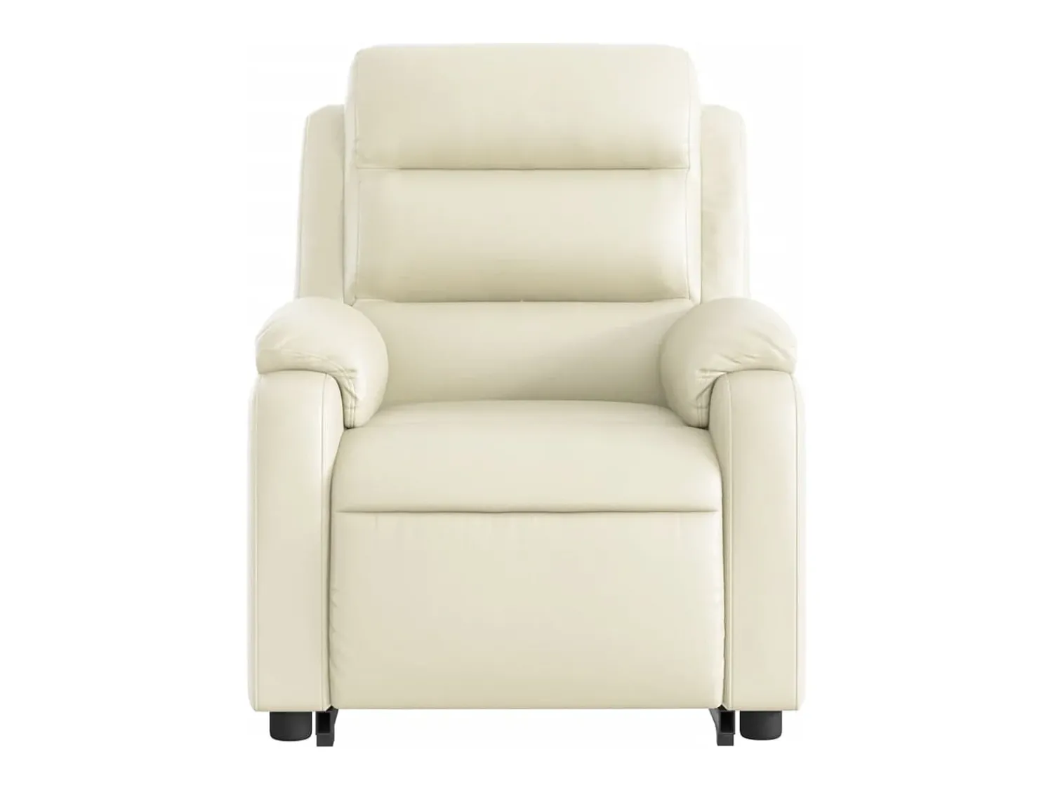 vidaxl Poltrona reclinável de massagens couro artificial cor^ Poltrona