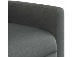 Poltrona reclinável de massagem em tecido cinza escuro SHL650100^ Poltrona
