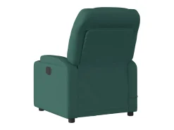 Poltrona reclinável de massagens elétrica tecido verde-escuro SHL288795^ Poltrona