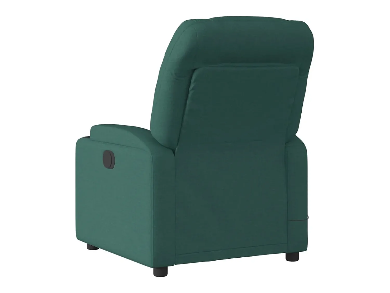 Poltrona reclinável de massagens elétrica tecido verde-escuro SHL288795^ Poltrona