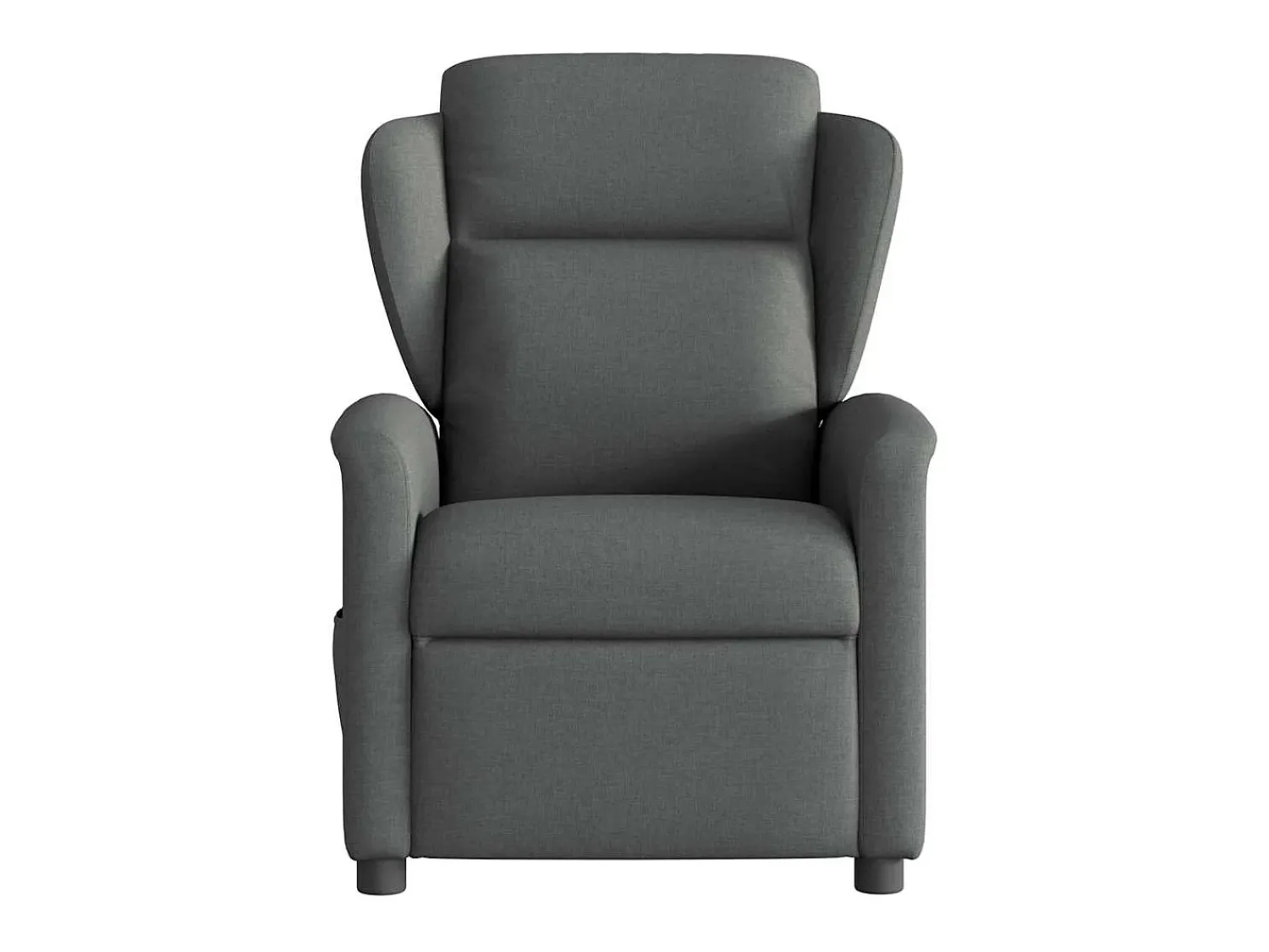 Outlet Poltrona reclinável de massagem em tecido cinza escuro SHL787884 Cinza antracite