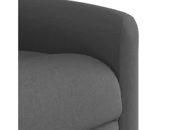 Outlet Poltrona reclinável de massagem em tecido cinza escuro SHL787884 Cinza antracite