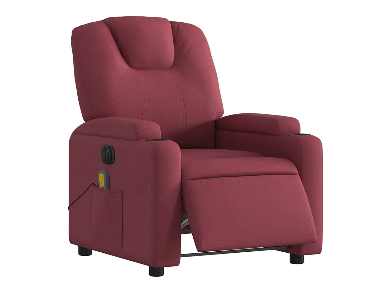 Poltrona| Poltrona reclinável de massagens elétrica tecido tinto SHL601625 Vermelho