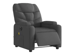 Poltrona reclinável de massagens elétrica tecido cinza-escuro SHL942676^ Poltrona