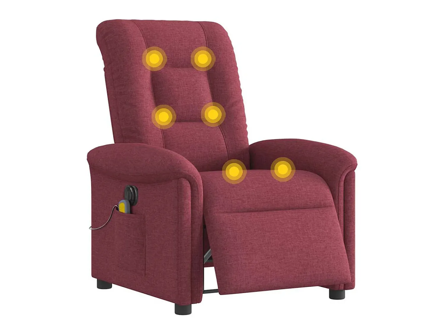 Poltrona| Poltrona reclinável de massagens elétrica tecido tinto SHL254001 Vermelho