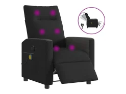 Poltrona* Poltrona reclinável de massagens elétrica tecido SHL112824 Preto