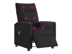 Poltrona* Poltrona reclinável de massagens elétrica tecido SHL112824 Preto