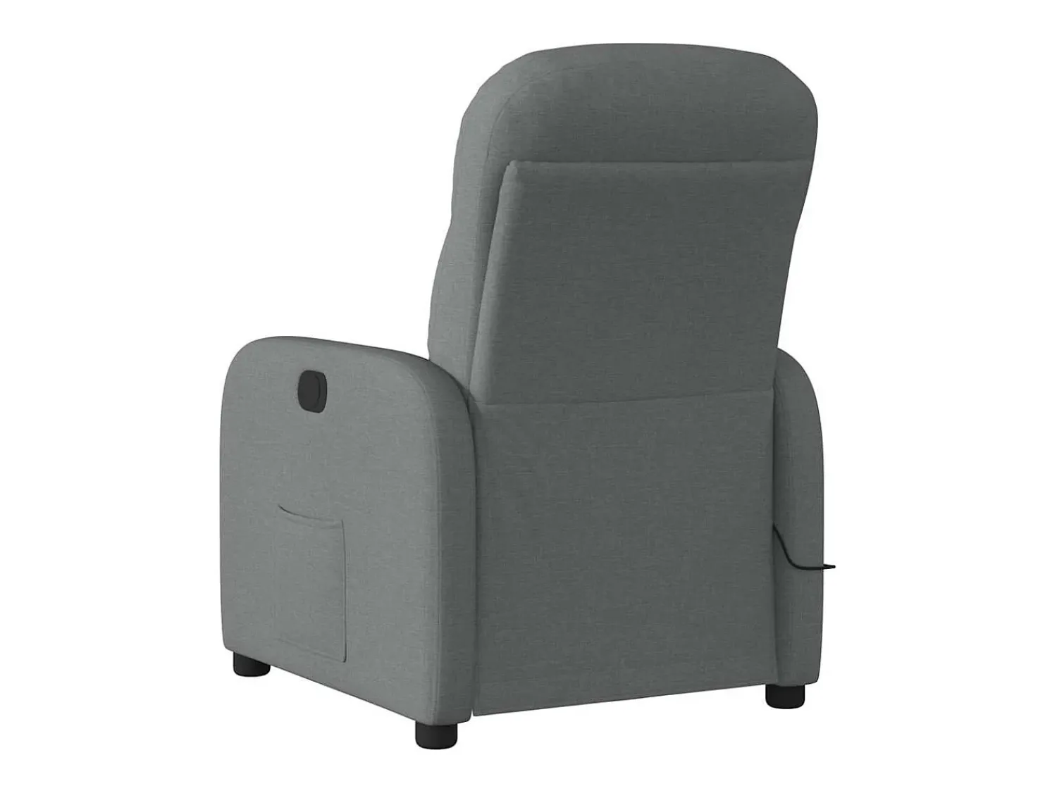 Best Poltrona reclinável de massagem em tecido cinza escuro SHL630541 Cinza antracite