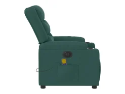 Poltrona| Poltrona reclinável de massagens elétrica tecido verde-escuro SHL216070 Verde pinho