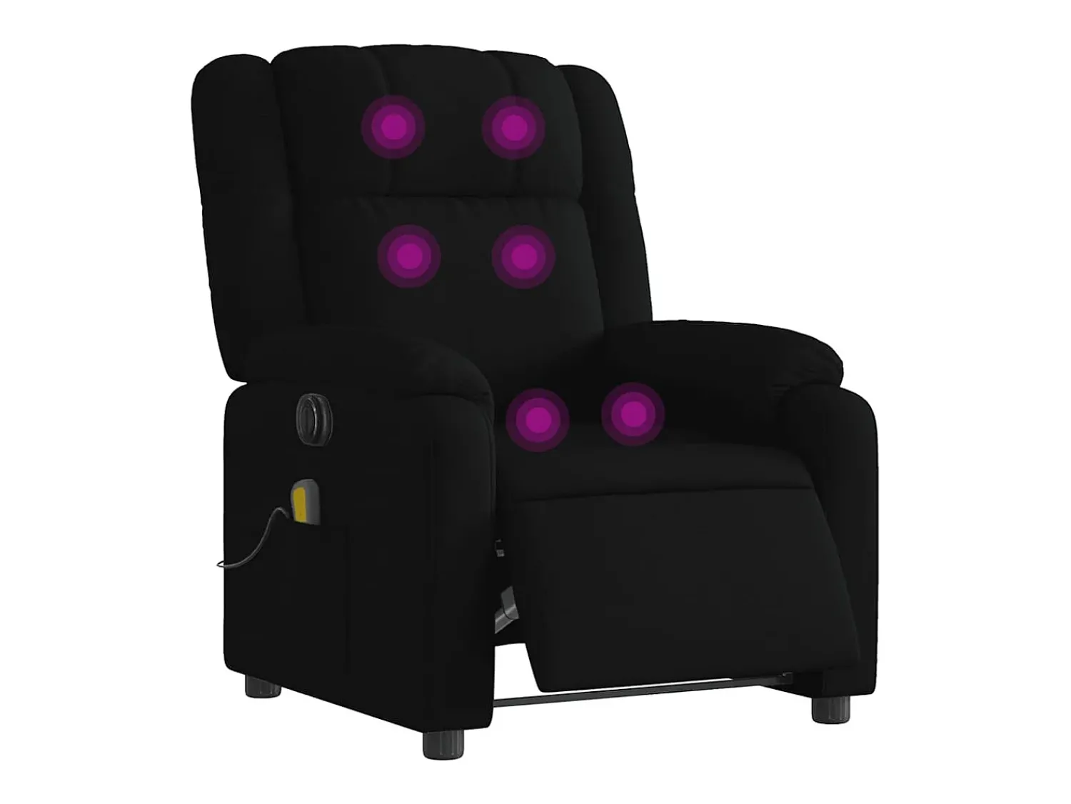 Poltrona* Poltrona reclinável de massagens elétrica tecido SHL749217 Preto