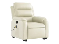 Poltrona reclinável de massagens couro artificial cor PT875199^ Poltrona