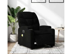 Poltrona* Poltrona reclinável de massagens elétrica tecido SHL958422 Preto
