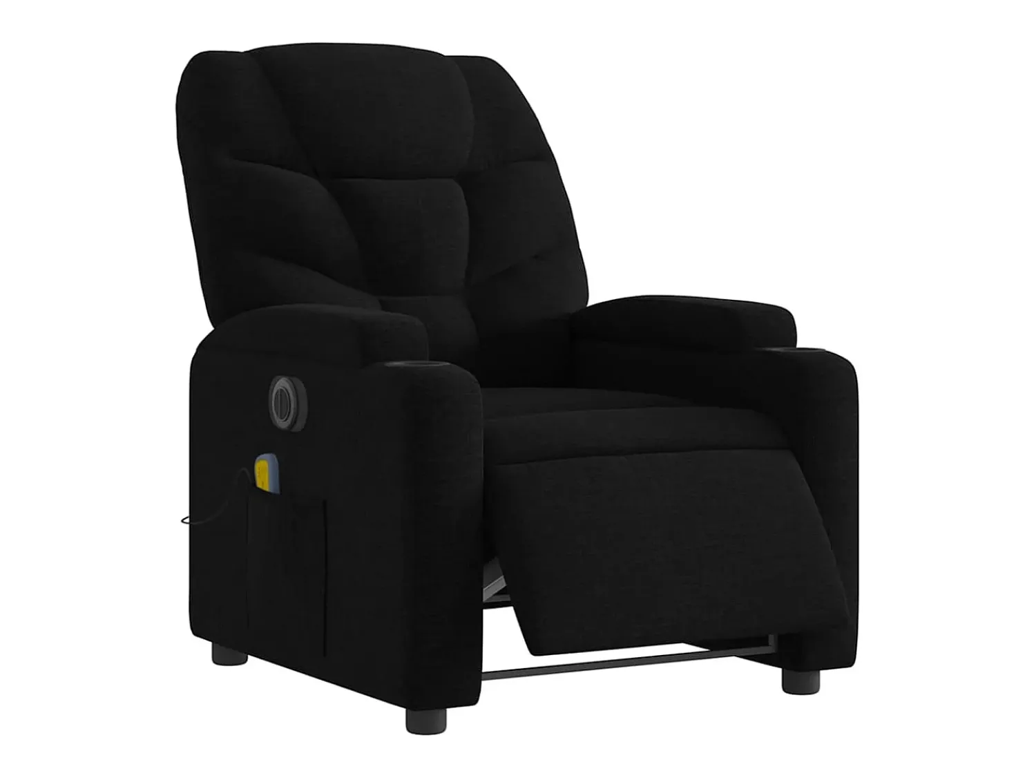 Poltrona* Poltrona reclinável de massagens elétrica tecido SHL958422 Preto